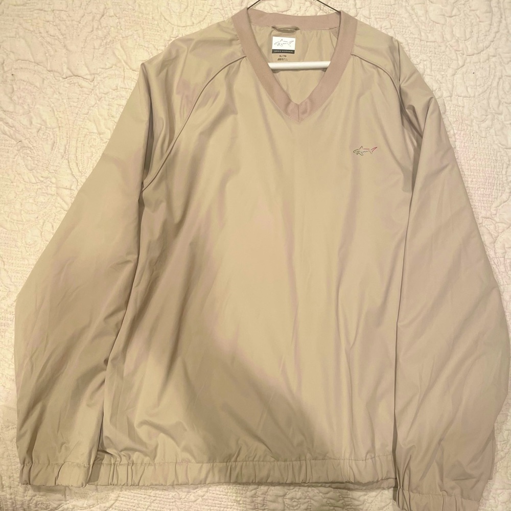 Greg Norman XL wind jacket golf long sleeve gray